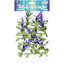 Kordel mit Blättern und Blumen - 1,5 m