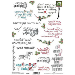 ITD Transferpapier für decoupage, CLASSIC A4 T60-042 Weihnachts transfer