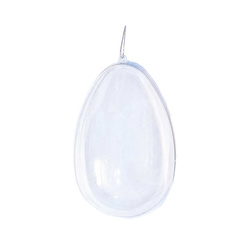 Transparente Acrylbasis öffnendes Acryl Ei Osterei Oster Dekor, 10cm
