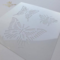 Mixed Media Schablone STENCIL für Decoupage Scrapbooking 16x16, Schmetterlinge