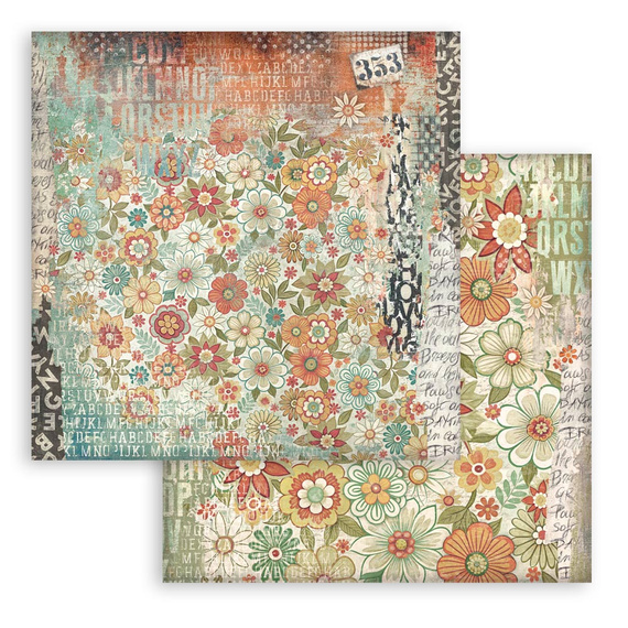 Scrapbooking Papier Set 30x30 - Furry Friends - Hintergründe - Stamperia