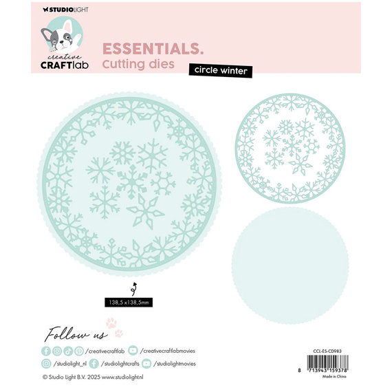 Stanzschablone - Cutting Die für Papier - StudioLight - Circle Winter