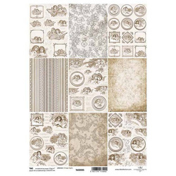 ITD Etikettenset Scrapbooking-Papier TAG-285 alte Engel
