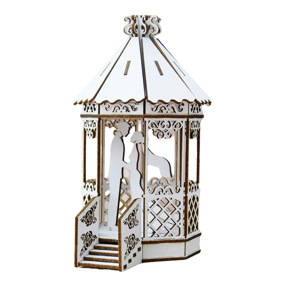 Dekorpappe Die Cut Chipboard Dekoration gazebo 3d - Kreatywna Pracownia
