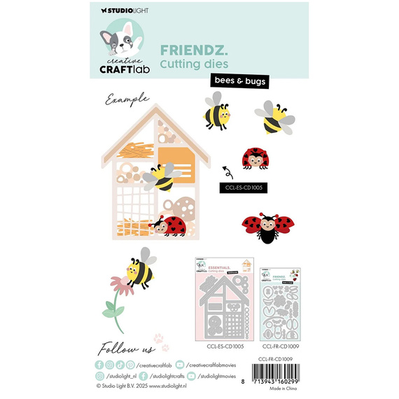 STUDIOLIGHT - Stanzform Präge Stanzschablone Cutting Die - Bees & bugs