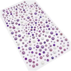 Kryształki samoprzylepne 6mm 260szt Crystal