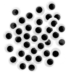 AUGEN Plastik Wiggle Googly Eyes Basteln Puppen 10mm/50 Stk.