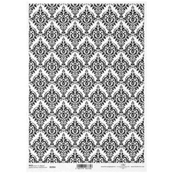 ITD Reispapier Decoupage Bastelpapier Serviettentechnik, R1914 Damast