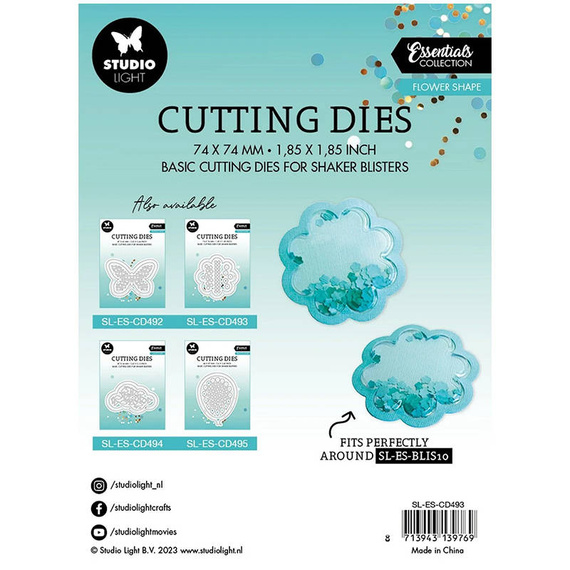 STUDIO LIGHT - Stanzform Präge Stanzschablone Cutting Die, Blumen