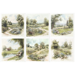 Reispapier-Set-Bastelpapier - ITD - RSM157 Osterhasen