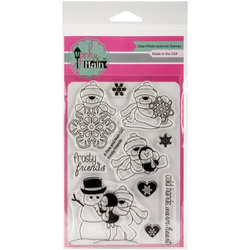 PINK & MAIN - Transparent Stempel Motivstempel Clear Stamp - Frosty Friends Bären, Pinguine und Schneemänner