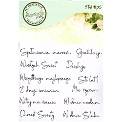 AGATERIA - Transparent Stempel Motivstempel Clear Stamp - Napisy na każdą okazję Untertitel PL für alle Gelegenheiten PL