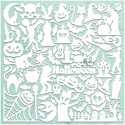 MINTAY Chippies - Dekorpappe Die Cut Chipboard Dekoration Ornament - Halloween Mix