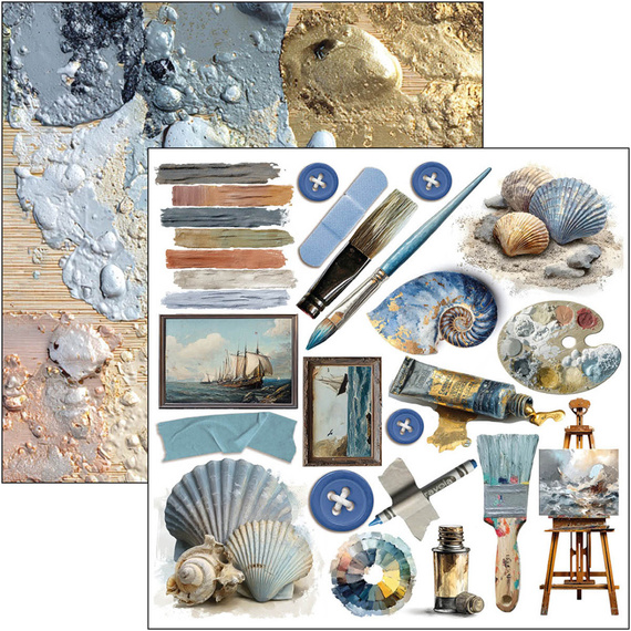 Scrapbooking Papier Set 15x15 cm - Bastelpapier - Ciao Bella - An artist journey