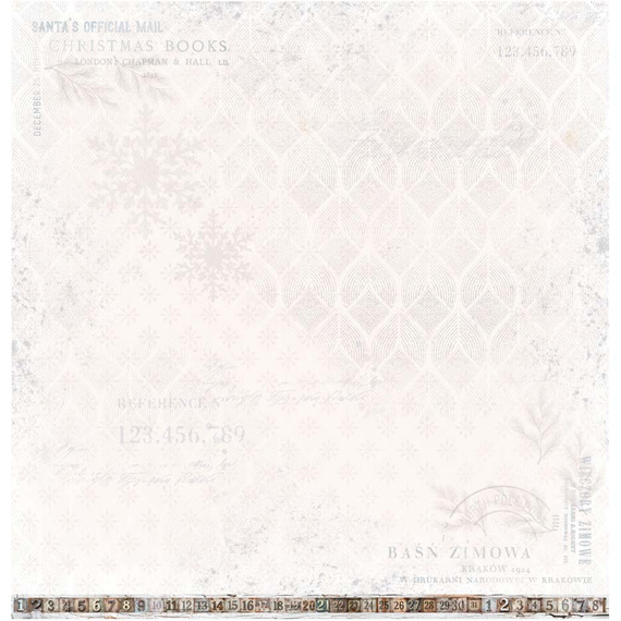 UHK 30x30cm doppelseitig Scrapbooking Basteln Papier - White Whispers - Forest Spirits