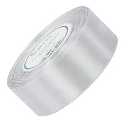 Silbernes Satinband 38mm - 32mb