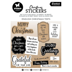 STUDIO LIGHT AUFKLEBER Dekor Stickers Scrapbooking - X-mas Sentiments