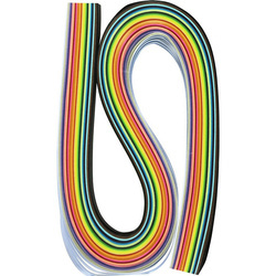 Quilling Streifen 7mm 22 Farben - 176Stück.