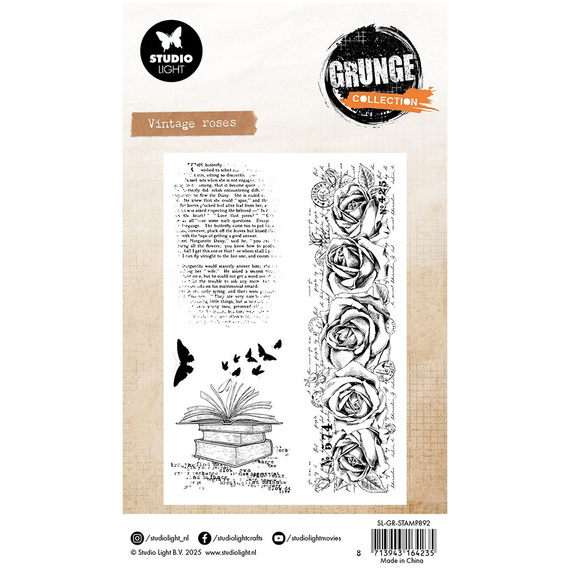 Transparenter Stempel - StudioLight - Vintage roses