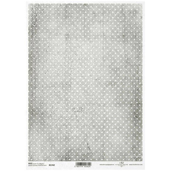 Reispapier für Decoupage in Punkten ITD-R1742 - A4