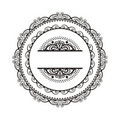 AGATERIA - Transparent Stempel Motivstempel Clear Stamp - Rosette 3 für Inschriften Satz von 3 Briefmarken