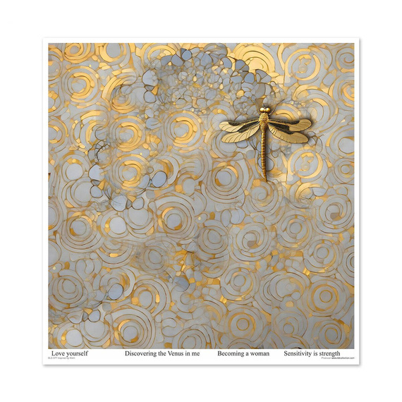 ITD COLLECTION Setz 11Stk 30x30cm Scrapbooking Papier -  Inspired by Klimt