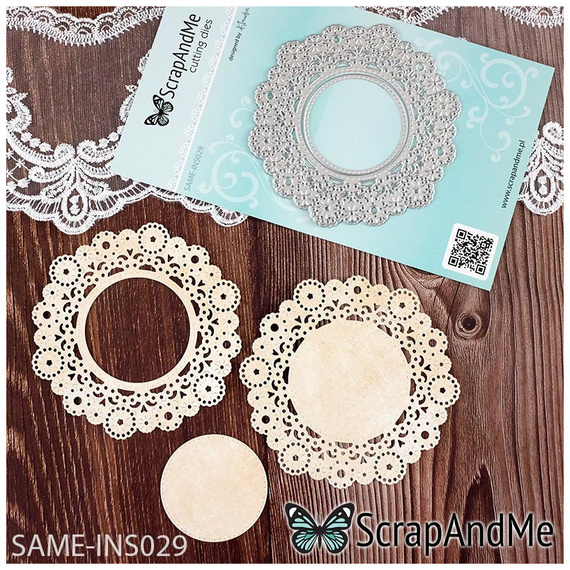 Stanzschablone – Cutting Die für Papier - SCRAPANDME - Spitzendeckchen-Muster 029