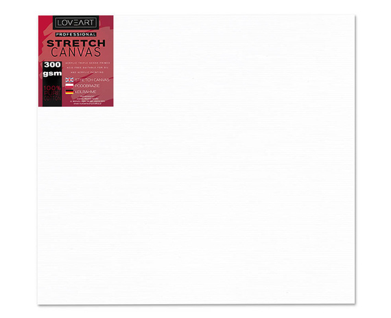 LOVEART - Leinwandplatte 18x24 cm - 280g / m²