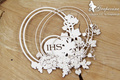SCRAPINIEC Dekorpappe Die Cut Chipboard Dekoration Ornament, Rahmen Hostie