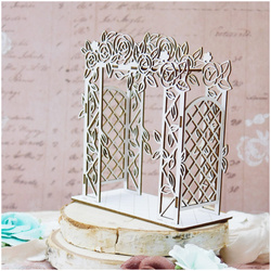 Dekorpappe Die Cut Chipboard Dekoration pergola 3d - Kreatywna Pracownia