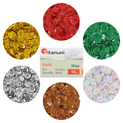 Aliga Metall-Pailletten 8mm 10g gold