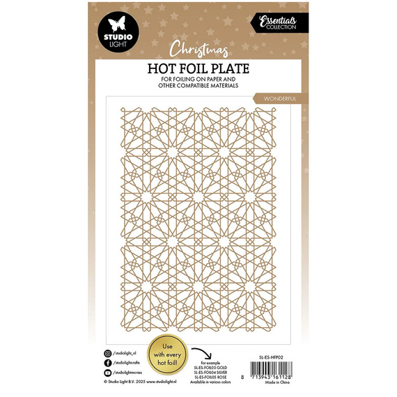 STUDIO LIGHT - Stanzform Hot Foil Präge Stanzschablone Cutting Die - Snow Pattern Wonderful