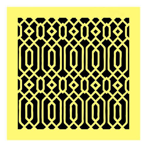 ITD Mixed Media Schablone STENCIL für Decoupage Scrapbooking 16x16, ST0196  Decor