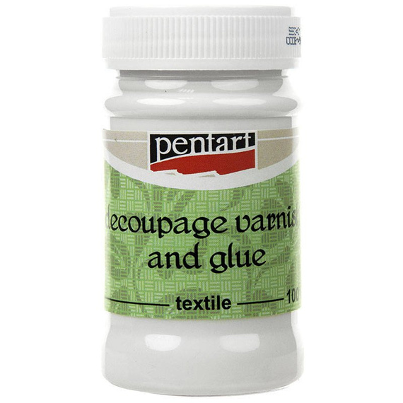 PENTART Lack Kleben für Stoffe Decoupage Varnish Glue 100ml, 1456