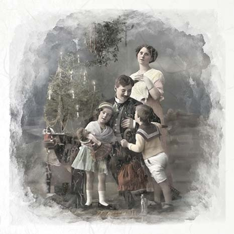 Reispapier-Set - ITD RSM085 vintage Weihnachten