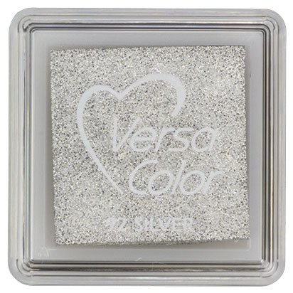 TSUKINEKO - Pigment Stempelkissen - Versa Color small 2,5 x 2,5 cm - Silver