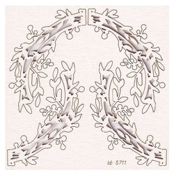 Dekorpappe Die Cut Chipboard Hallo Sommerhalbkränze - Scrapiniec