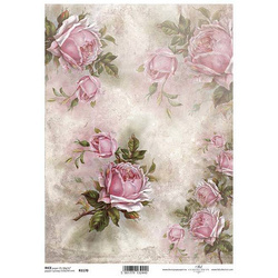 ITD Reispapier Decoupage Bastelpapier Softpapier Serviettentechnik, Blumen R1170