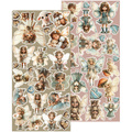 ART ALCHEMY 15x30cm Scrapbooking Papier, Sprites of Harmony - Extras set - Sprites
