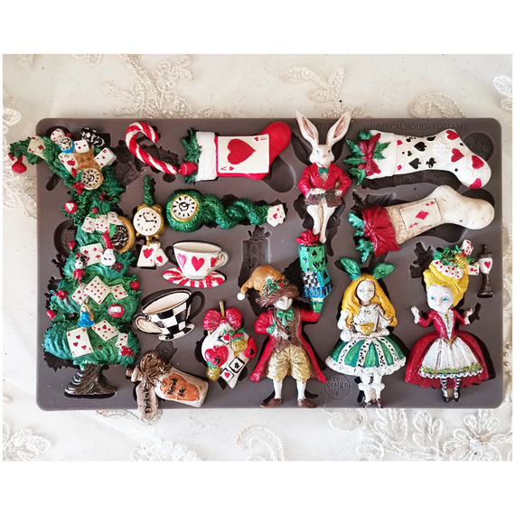 PRIMA SILIKONFORM Mold Abformen Gießen Mould, Whimsical Holiday Dreams Alice
