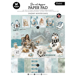 STUDIO LIGHT  A4 Papierset + Elemente Scrapbooking Designer Papier Paper Pad, Vintage Christmas
