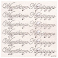 SCRAPINIEC Dekorpappe Die Cut Chipboard Dekoration Ornament, Wszystkiego Najlepszego