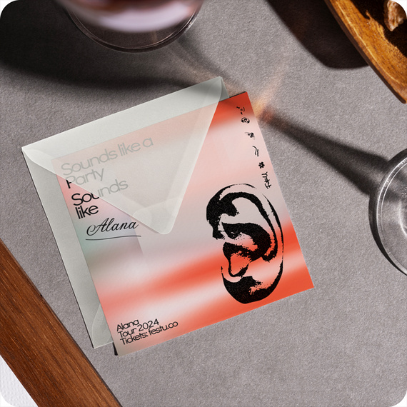 Briefumschlag  K4 BK Aster Tracing delta 112 g weiß