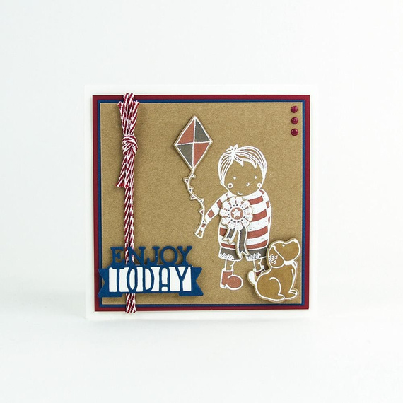 TONIC STUDIOS Gummistempel Stempel Motivstempel - Henri & Heffi, Junge und Elefant