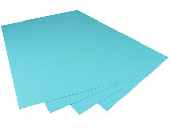 HAPPY COLOR 1Stk. A4 Karton Papier Tonpapier Tonzeichenpapier 170g, hellblau