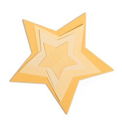 SIZZIX Stanzform Präge Stanzschablone Cutting Die, Stars 657567
