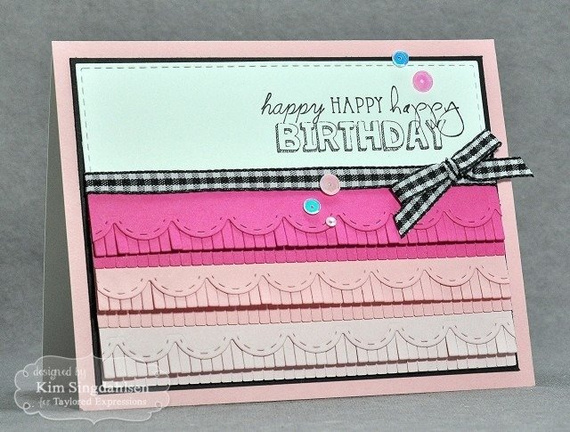 Stanzform Präge Stanzschablone Cutting Die - Taylored Expressions - Fransenbordüre - Fransenbordüre