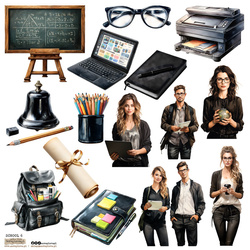 AUFKLEBER ScrapLove Dekor Stickers - School 6