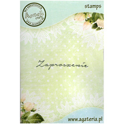 AGATERIA - Transparent Stempel Motivstempel Clear Stamp, Zaproszenie 6 - Untertitel PL