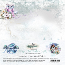 ALCHEMY OF ART 24Blatt 15x15cm doppelseitig Scrapbooking Papier, Magic of the Northern Lights